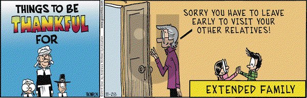 Grand Avenue on Thursday November 28, 2019 Comic Strip