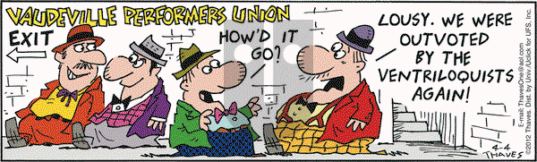 Frank and Ernest - Wednesday April 4, 2012 Comic Strip