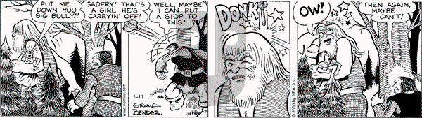 Alley Oop on Tuesday January 11, 2000 Comic Strip