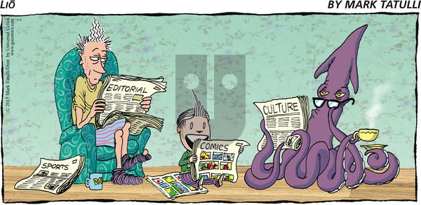 Lio on Sunday November 8, 2015 Comic Strip