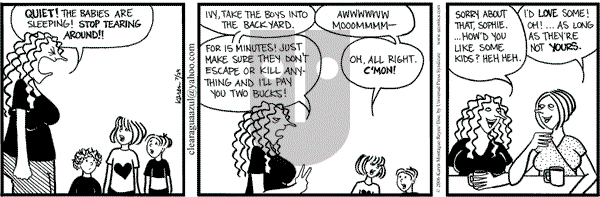 Clear Blue Water on Saturday July 29, 2006 Comic Strip