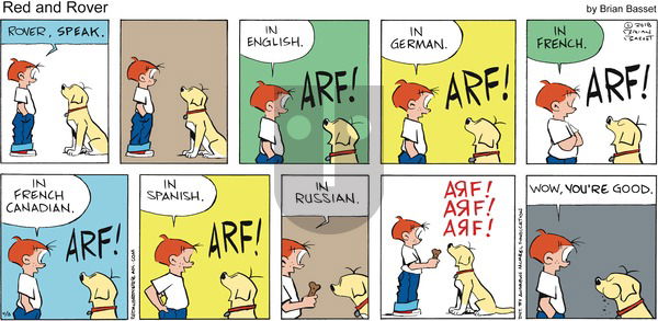 Red and Rover on Sunday April 8, 2018 Comic Strip