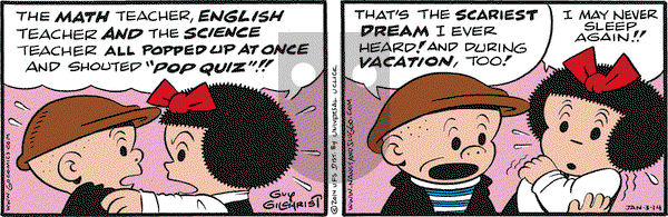 Nancy on Friday January 3, 2014 Comic Strip