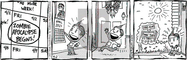 Lio on Friday April 2, 2021 Comic Strip