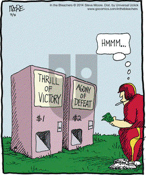 In the Bleachers on Monday July 7, 2014 Comic Strip