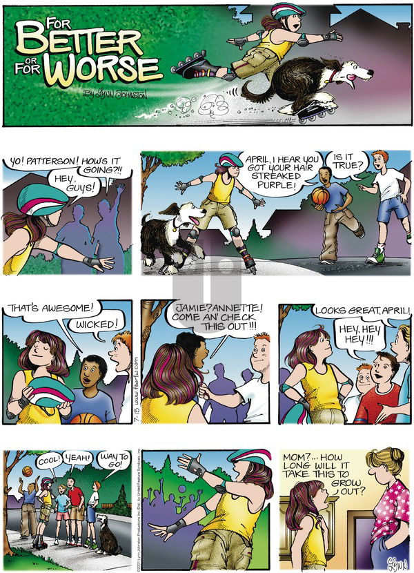 For Better or For Worse on Sunday July 15, 2001 Comic Strip