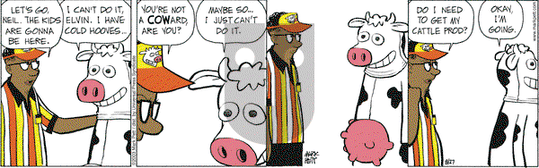 Lucky Cow on Wednesday August 27, 2003 Comic Strip
