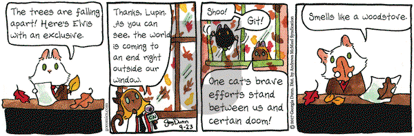 Breaking Cat News on Saturday September 23, 2017 Comic Strip