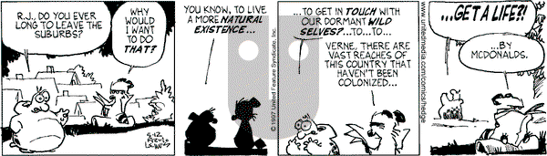 Over the Hedge on Monday May 12, 1997 Comic Strip