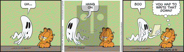 Garfield on Thursday October 31, 2019 Comic Strip
