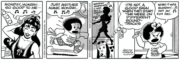 Nancy on Monday July 19, 2004 Comic Strip
