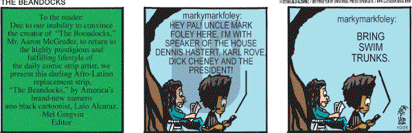 La Cucaracha on Thursday October 26, 2006 Comic Strip