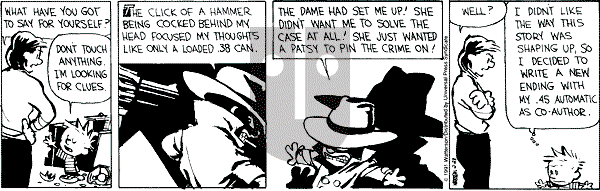 Calvin and Hobbes - Thursday February 28, 1991 Comic Strip