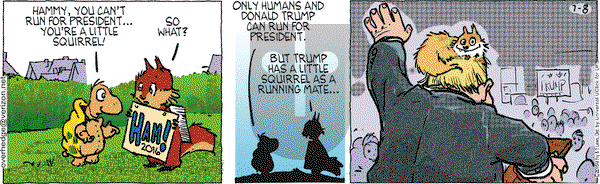 Over the Hedge on Wednesday July 8, 2015 Comic Strip