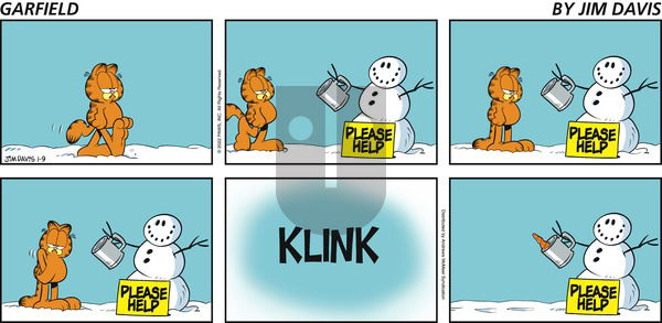 Garfield - Sunday January 9, 2022 Comic Strip