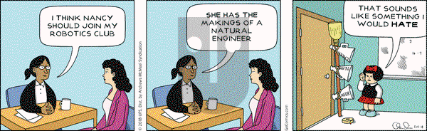 Nancy on Tuesday May 15, 2018 Comic Strip
