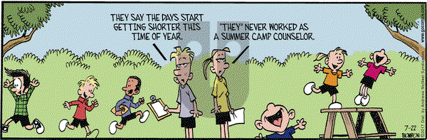 Grand Avenue on Saturday July 22, 2017 Comic Strip