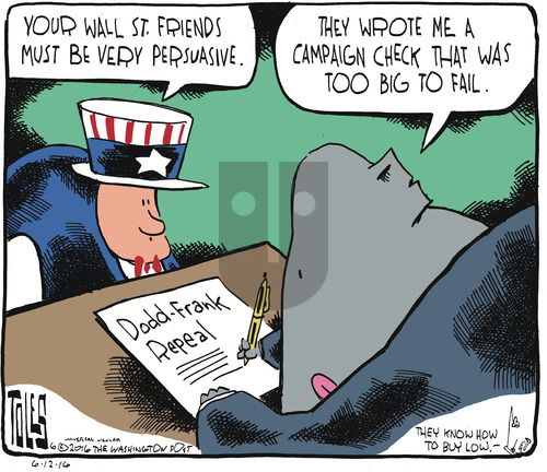 Tom Toles on Sunday June 12, 2016 Comic Strip