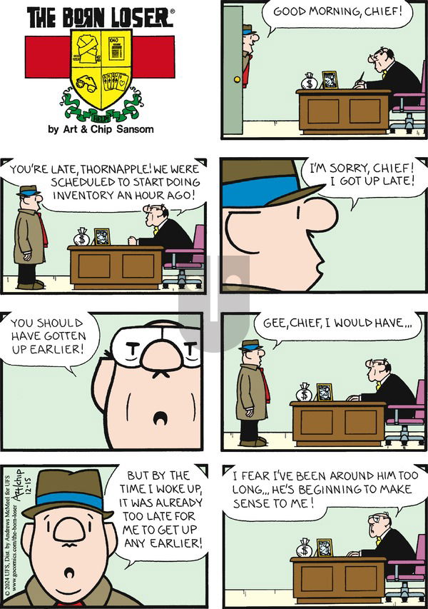 The Born Loser on Sunday December 15, 2024 Comic Strip