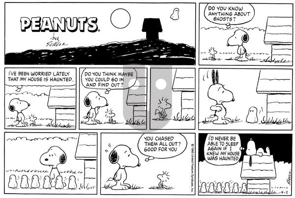 Peanuts on Sunday April 2, 1995 Comic Strip
