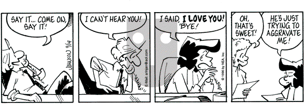Arlo and Janis on Saturday September 14, 1996 Comic Strip