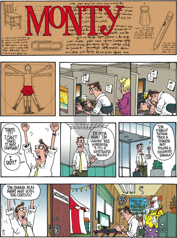 Monty on Sunday December 10, 2017 Comic Strip