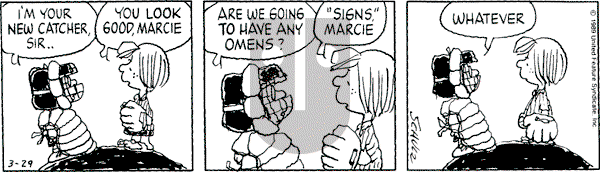 Peanuts - Wednesday March 29, 1989 Comic Strip