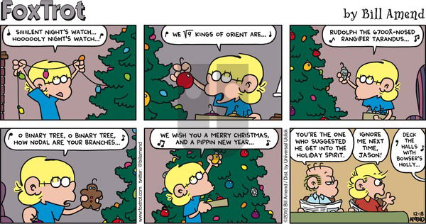 FoxTrot on Sunday December 18, 2016 Comic Strip