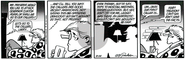 Doonesbury on Saturday October 24, 1992 Comic Strip