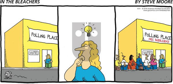 In the Bleachers on Sunday June 24, 2018 Comic Strip