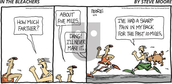 In the Bleachers on Sunday February 12, 2012 Comic Strip