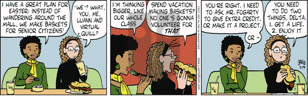 Luann on Tuesday March 19, 2013 Comic Strip