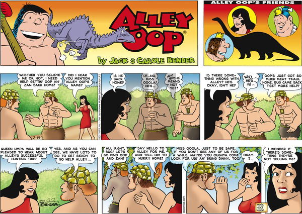 Alley Oop on Sunday February 19, 2017 Comic Strip