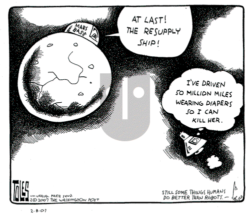 Tom Toles on Thursday February 8, 2007 Comic Strip