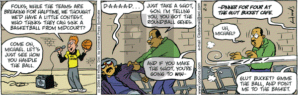 Cleats on Wednesday February 11, 2004 Comic Strip