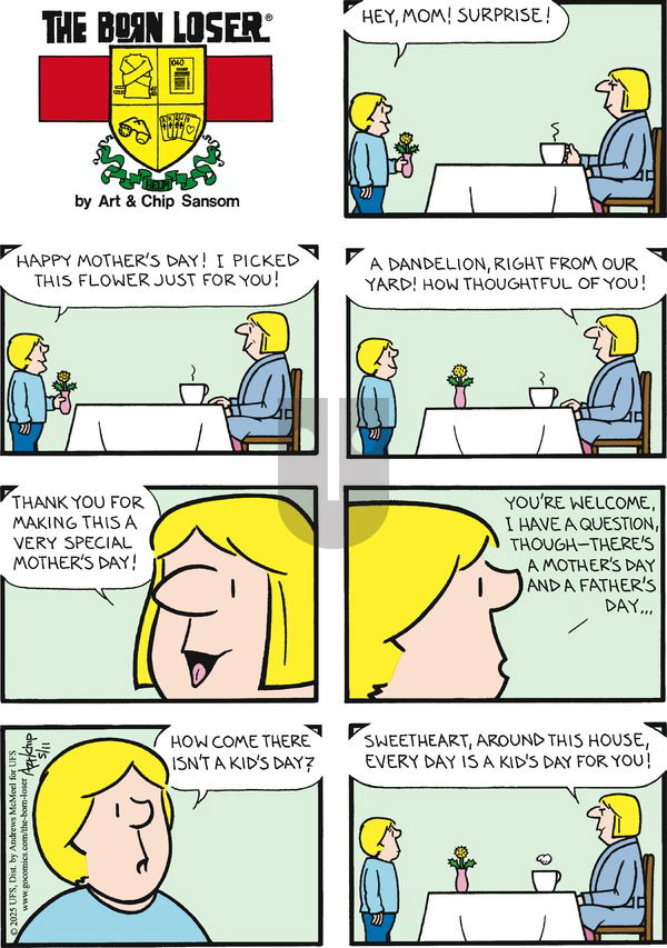 The Born Loser on Sunday May 11, 2025 Comic Strip