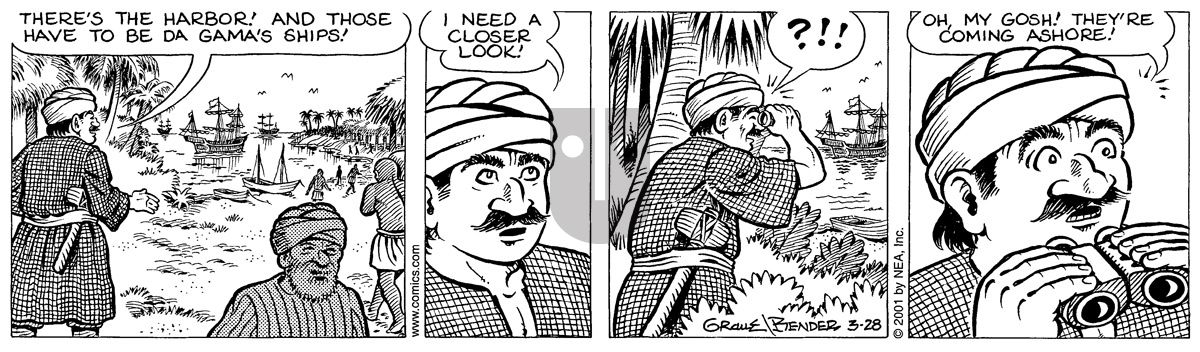 Alley Oop - Wednesday March 28, 2001 Comic Strip
