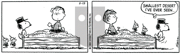 Peanuts - Monday May 23, 1994 Comic Strip