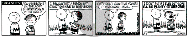 Peanuts on Friday February 3, 1956 Comic Strip