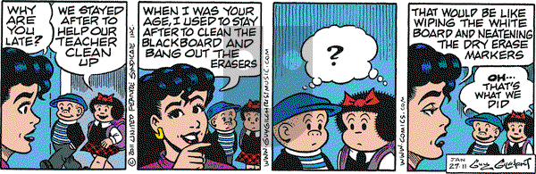 Nancy on Thursday January 27, 2011 Comic Strip