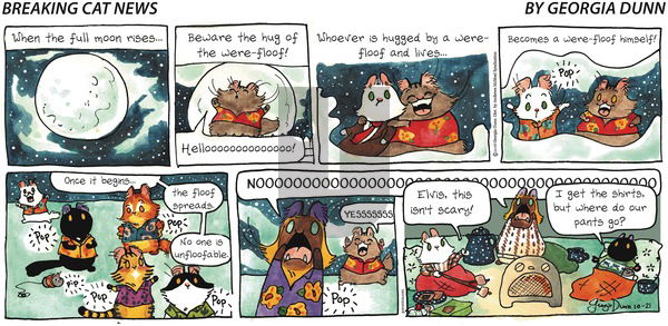 Breaking Cat News on Sunday October 21, 2018 Comic Strip