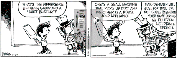 Grand Avenue on Tuesday May 22, 2001 Comic Strip