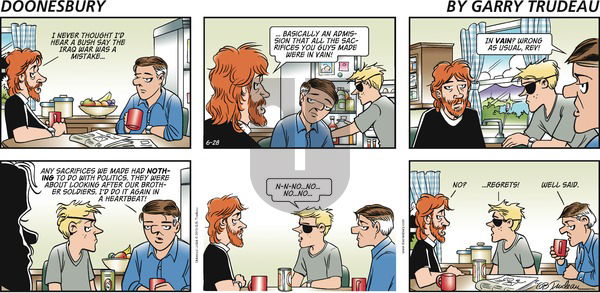 Doonesbury on Sunday June 28, 2015 Comic Strip
