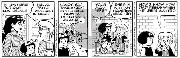 Nancy on Thursday January 24, 2008 Comic Strip