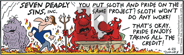 Frank and Ernest on Wednesday April 25, 2012 Comic Strip