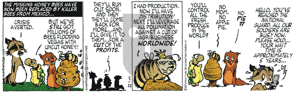 Over the Hedge on Friday May 25, 2007 Comic Strip