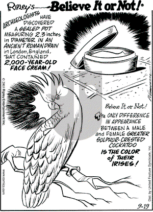 Ripley's Believe It or Not on Friday September 19, 2003 Comic Strip