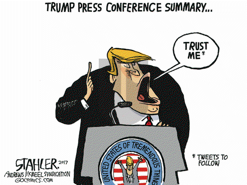 Jeff Stahler on Thursday January 12, 2017 Comic Strip