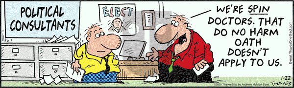 Frank and Ernest on Wednesday January 22, 2020 Comic Strip