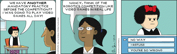 Nancy on Wednesday January 23, 2019 Comic Strip
